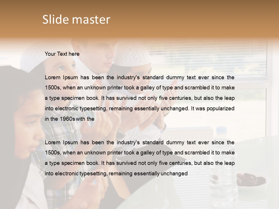 Father Doa Teaching PowerPoint Template