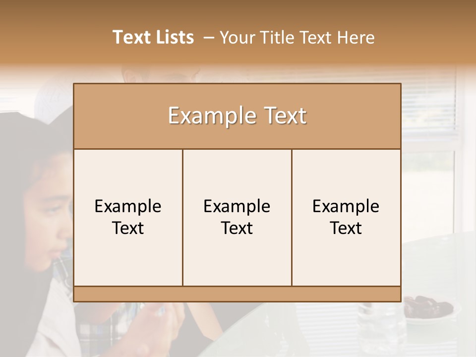 Father Doa Teaching PowerPoint Template