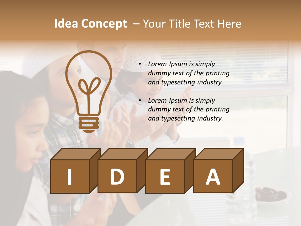 Father Doa Teaching PowerPoint Template