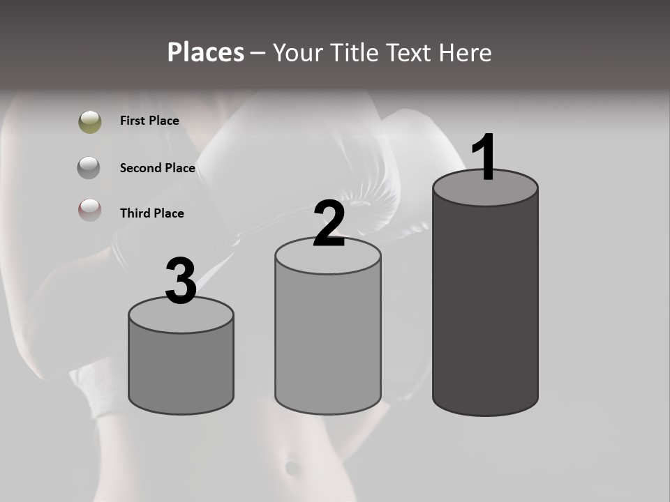 Copy Space Girl Horizontal PowerPoint Template