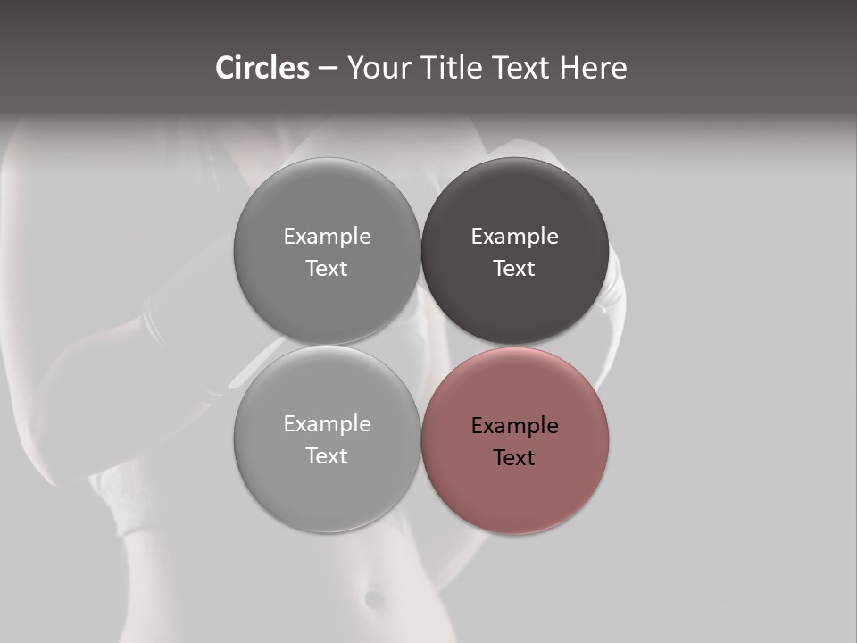 Copy Space Girl Horizontal PowerPoint Template