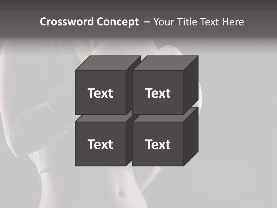 Copy Space Girl Horizontal PowerPoint Template