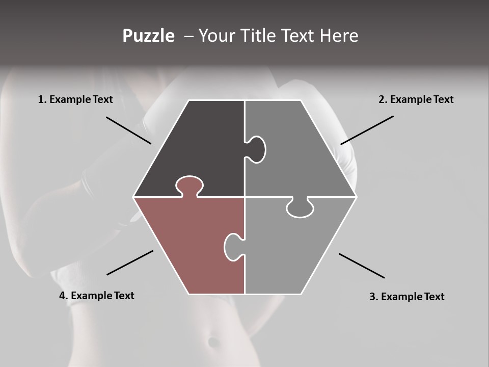 Copy Space Girl Horizontal PowerPoint Template