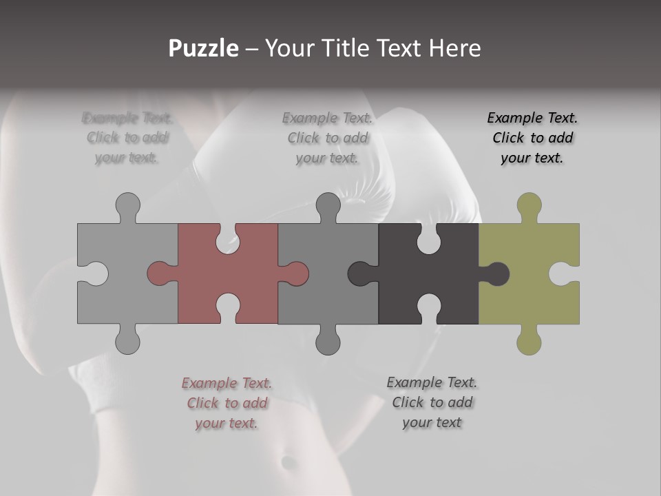 Copy Space Girl Horizontal PowerPoint Template