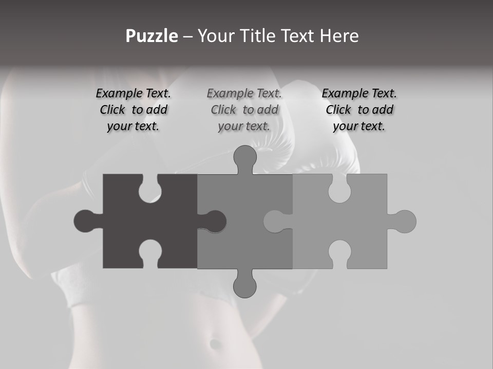 Copy Space Girl Horizontal PowerPoint Template