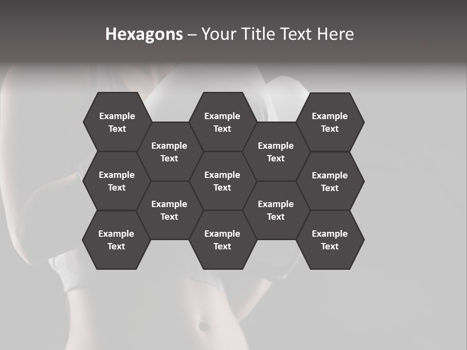 Copy Space Girl Horizontal PowerPoint Template