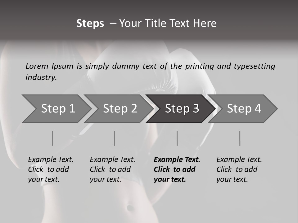 Copy Space Girl Horizontal PowerPoint Template