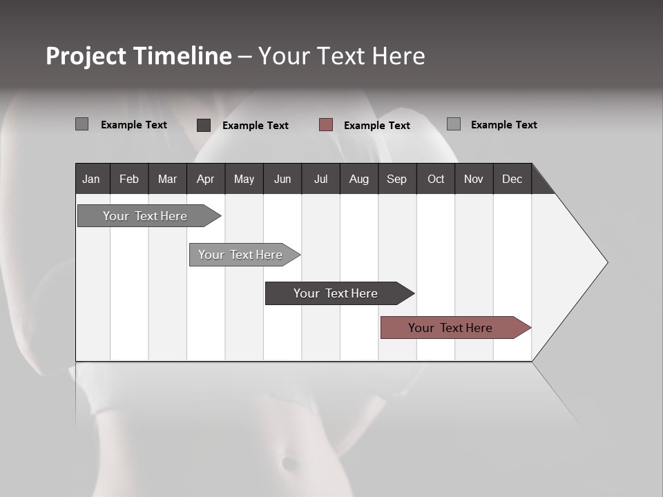 Copy Space Girl Horizontal PowerPoint Template