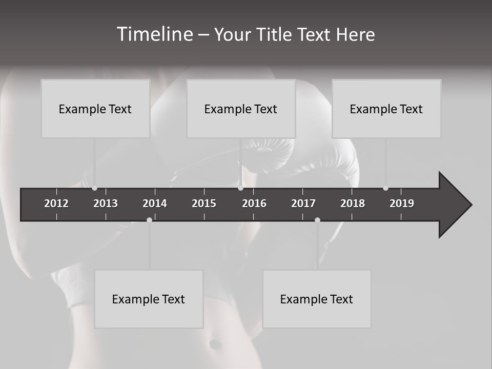 Copy Space Girl Horizontal PowerPoint Template