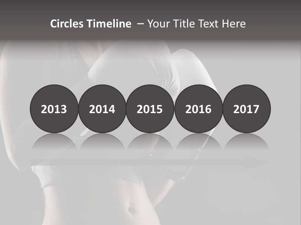 Copy Space Girl Horizontal PowerPoint Template