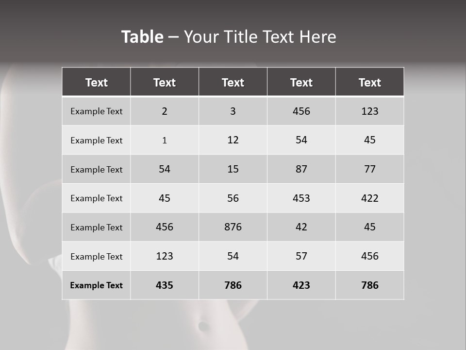 Copy Space Girl Horizontal PowerPoint Template