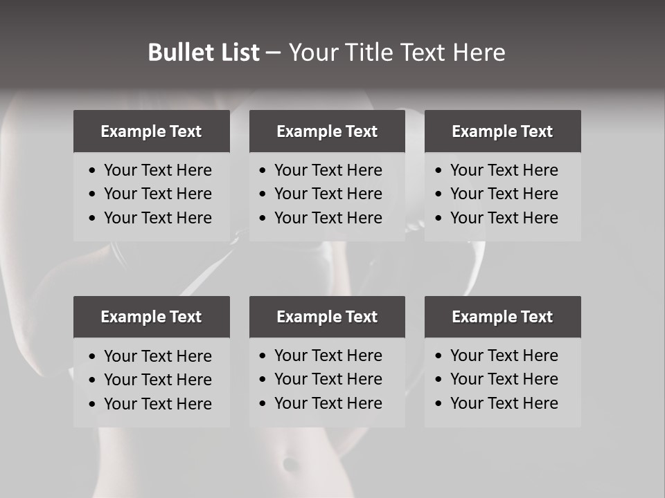 Copy Space Girl Horizontal PowerPoint Template