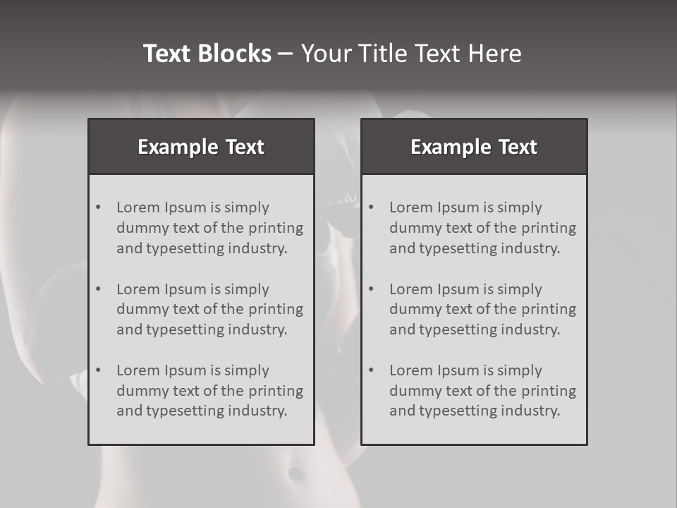 Copy Space Girl Horizontal PowerPoint Template