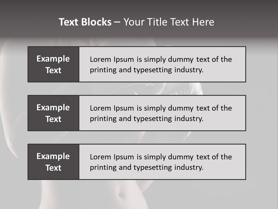 Copy Space Girl Horizontal PowerPoint Template