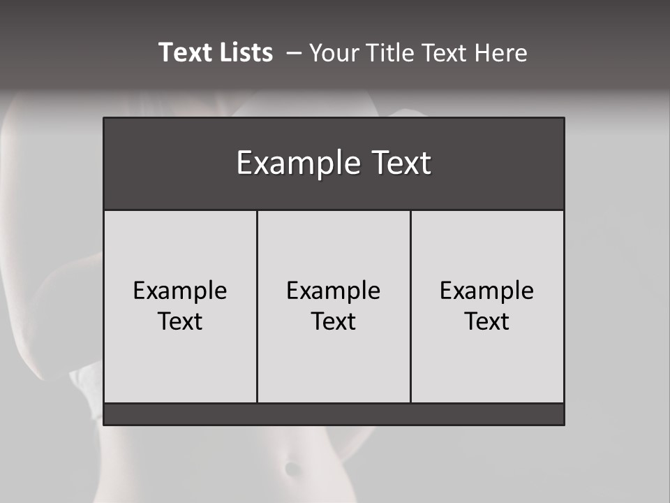 Copy Space Girl Horizontal PowerPoint Template