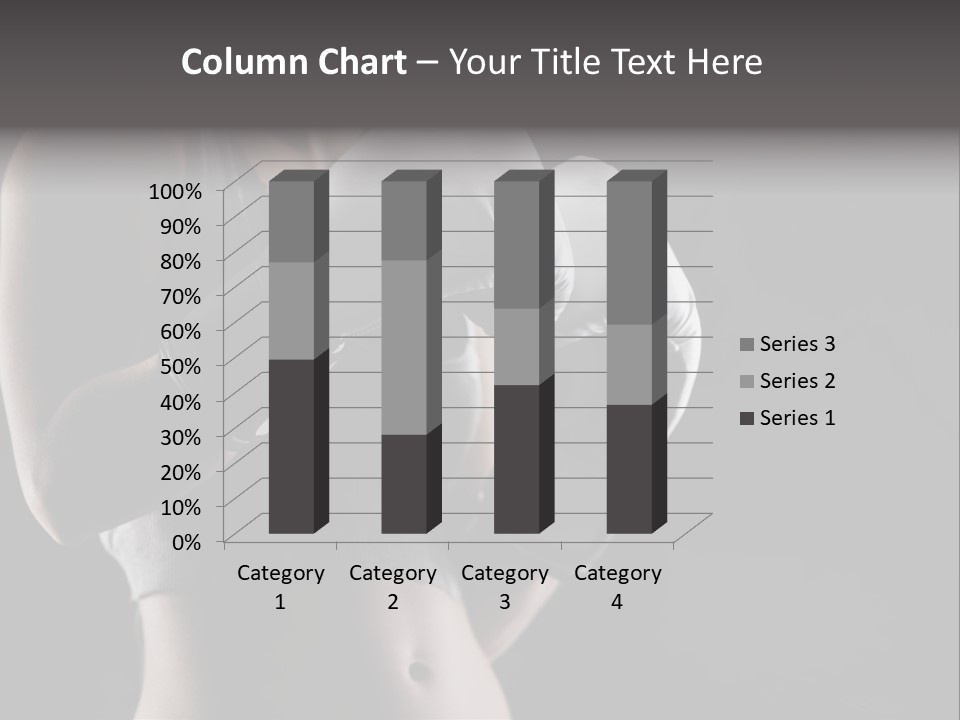 Copy Space Girl Horizontal PowerPoint Template