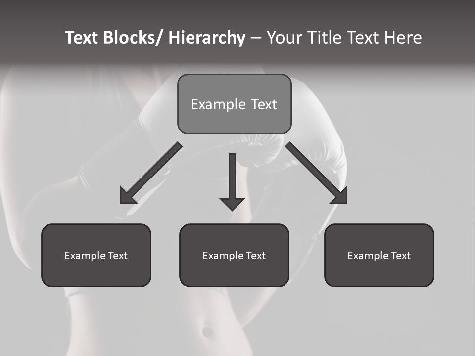 Copy Space Girl Horizontal PowerPoint Template