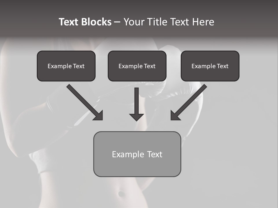 Copy Space Girl Horizontal PowerPoint Template