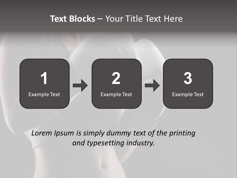 Copy Space Girl Horizontal PowerPoint Template