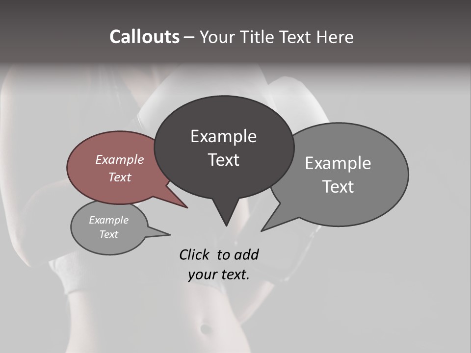 Copy Space Girl Horizontal PowerPoint Template