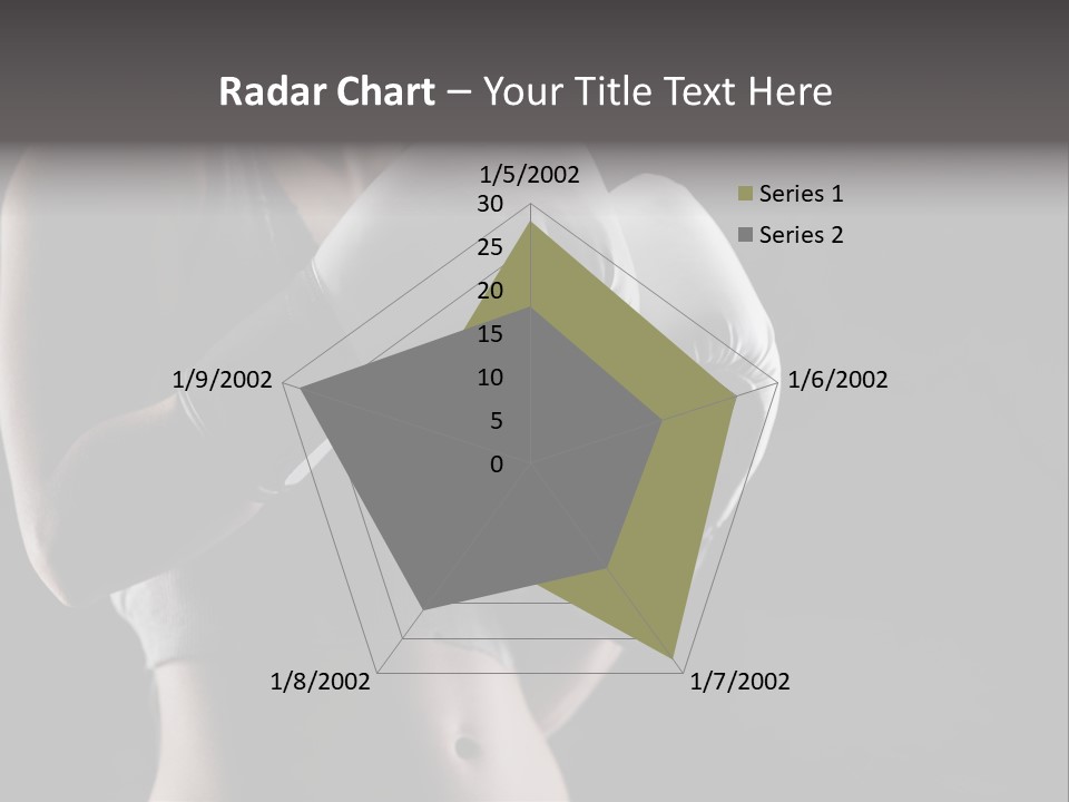Copy Space Girl Horizontal PowerPoint Template