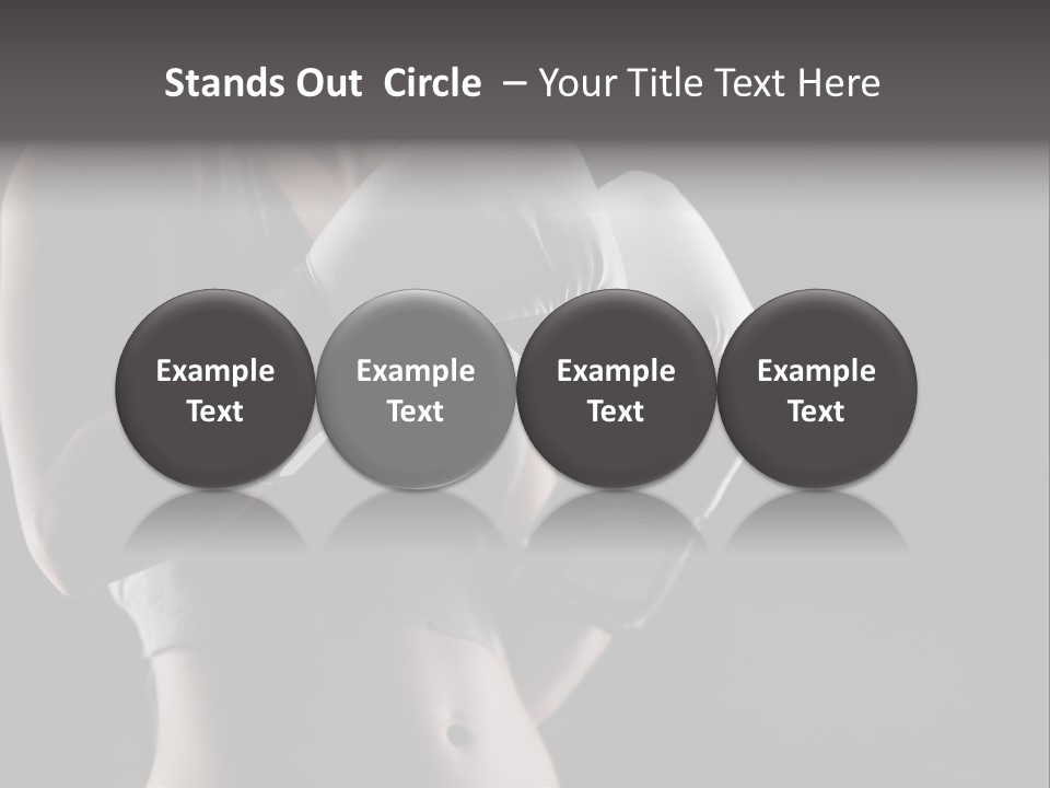 Copy Space Girl Horizontal PowerPoint Template