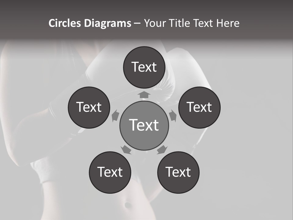 Copy Space Girl Horizontal PowerPoint Template