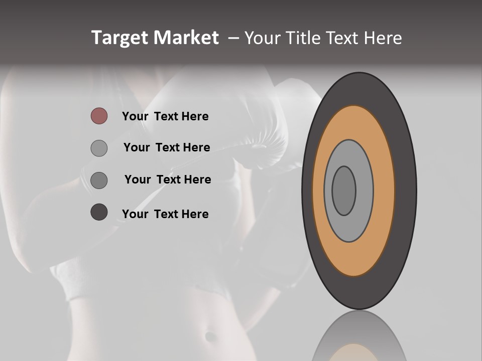 Copy Space Girl Horizontal PowerPoint Template