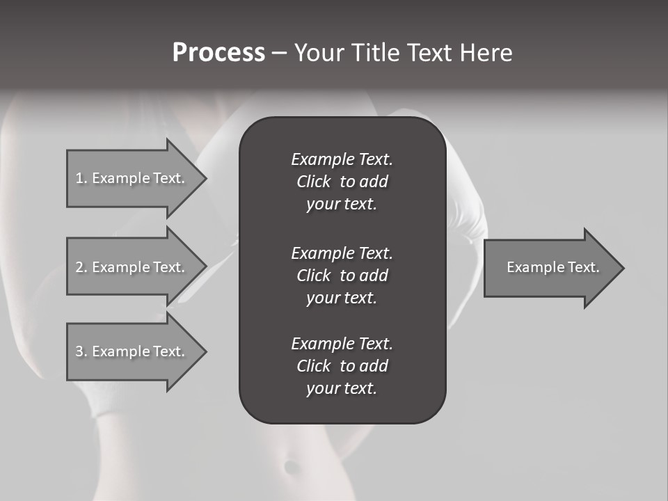 Copy Space Girl Horizontal PowerPoint Template