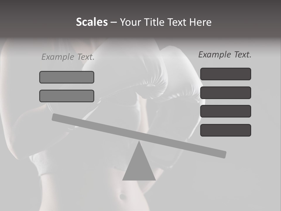 Copy Space Girl Horizontal PowerPoint Template