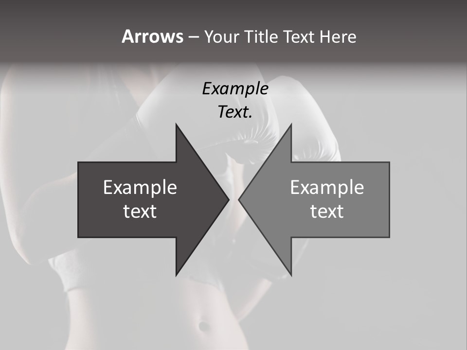 Copy Space Girl Horizontal PowerPoint Template