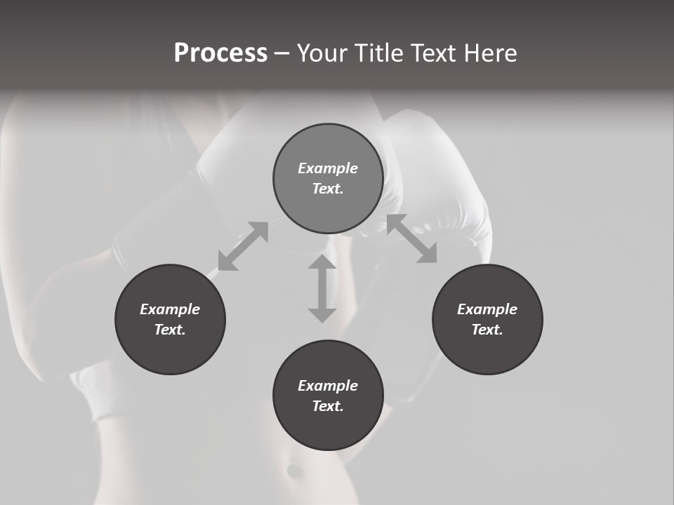 Copy Space Girl Horizontal PowerPoint Template