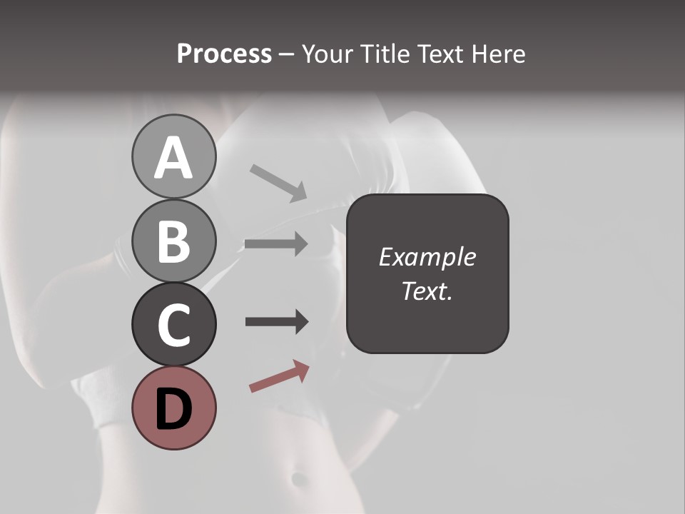 Copy Space Girl Horizontal PowerPoint Template