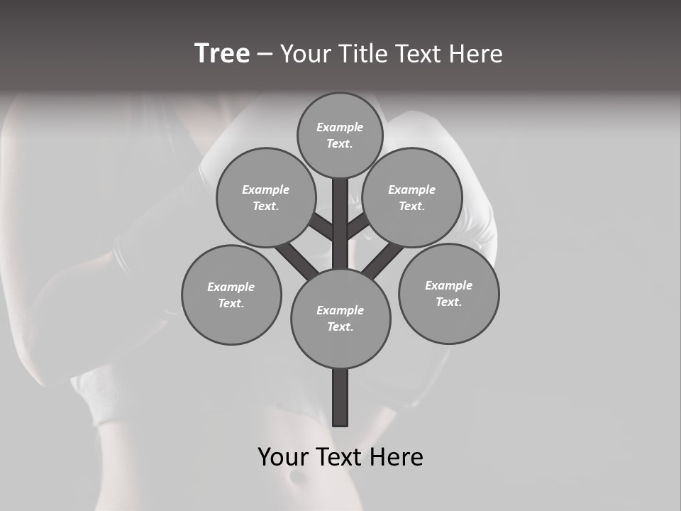 Copy Space Girl Horizontal PowerPoint Template