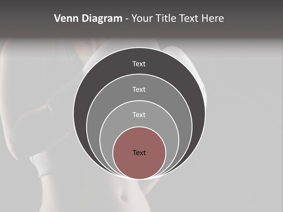 Copy Space Girl Horizontal PowerPoint Template