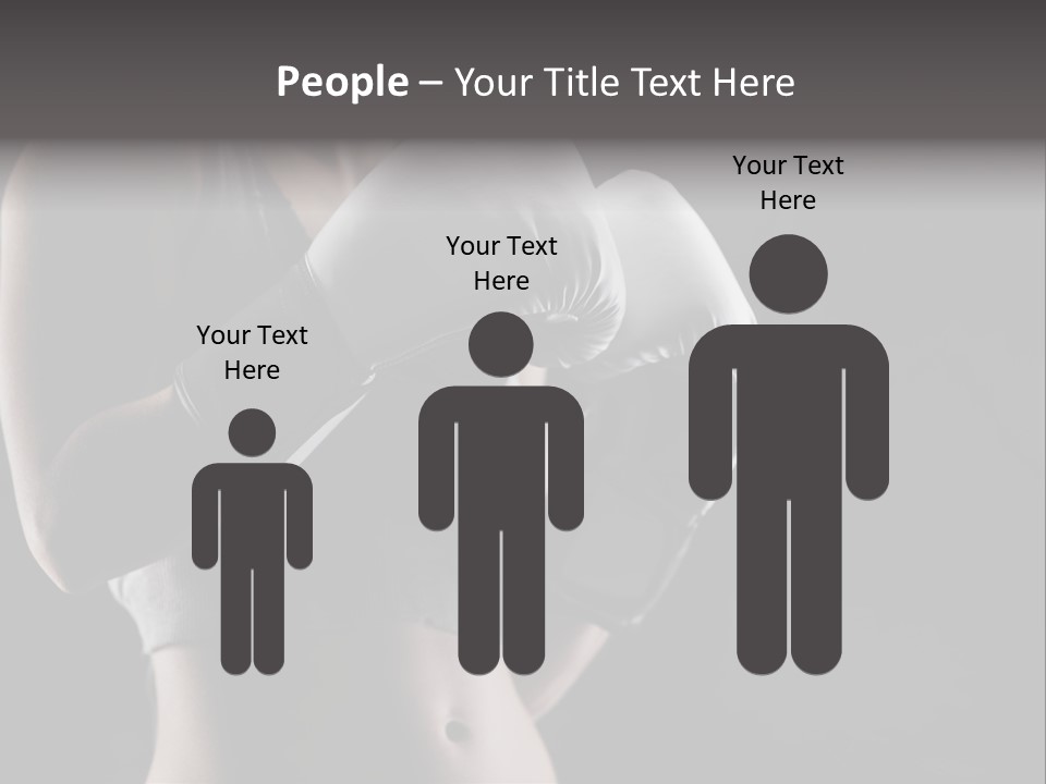 Copy Space Girl Horizontal PowerPoint Template