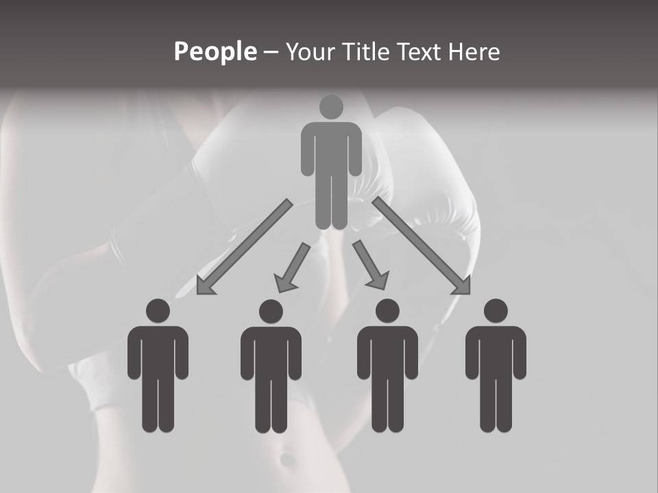 Copy Space Girl Horizontal PowerPoint Template