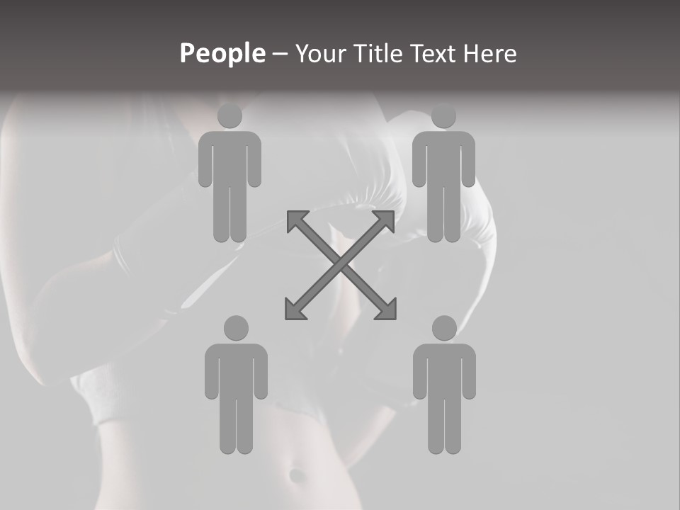 Copy Space Girl Horizontal PowerPoint Template