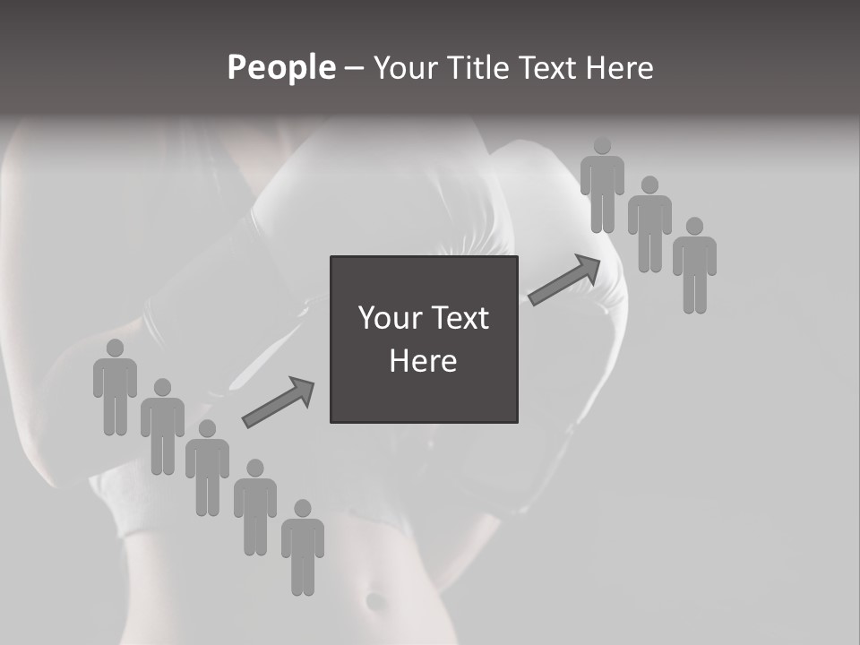 Copy Space Girl Horizontal PowerPoint Template