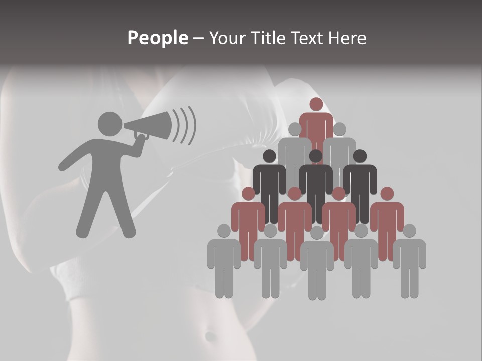 Copy Space Girl Horizontal PowerPoint Template