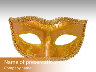 Year Party Face PowerPoint Template