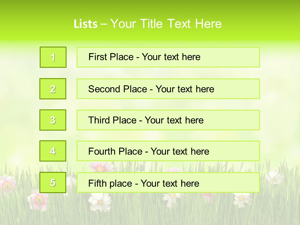 Blossom Natural Easter PowerPoint Template