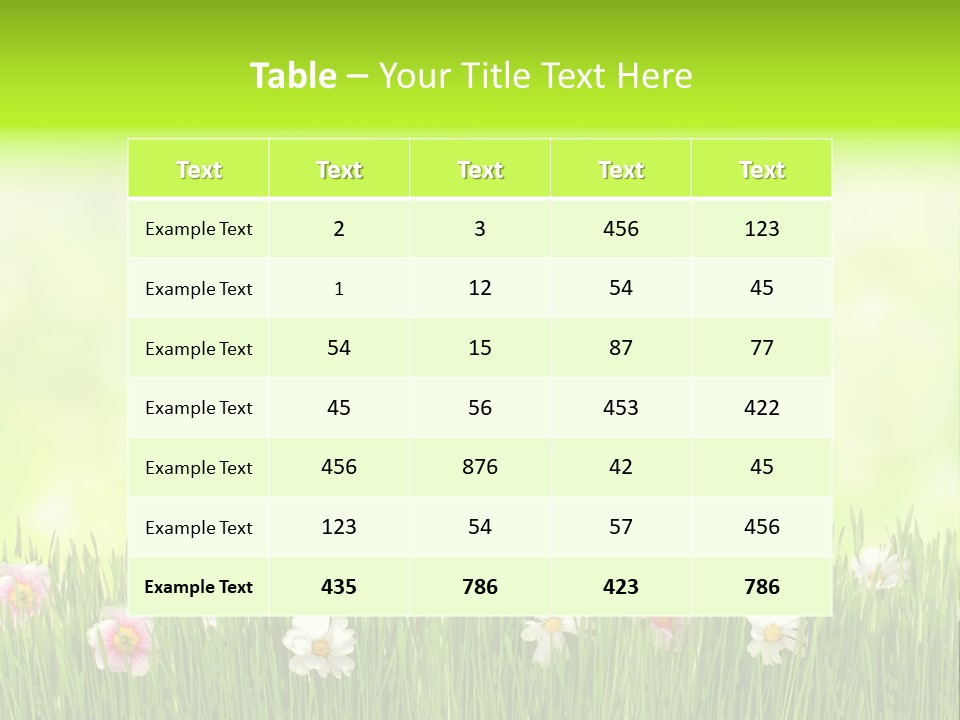 Blossom Natural Easter PowerPoint Template