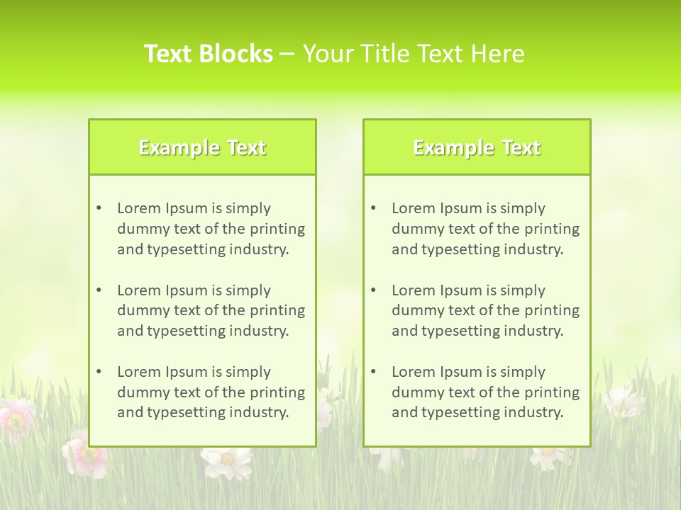 Blossom Natural Easter PowerPoint Template