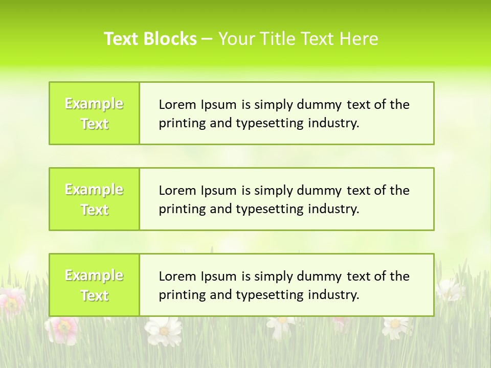 Blossom Natural Easter PowerPoint Template