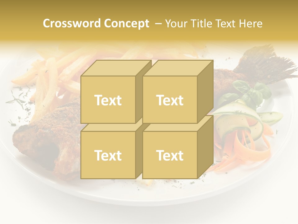 Eating Dish Grilled PowerPoint Template