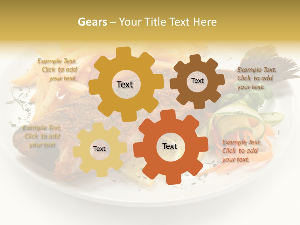 Eating Dish Grilled PowerPoint Template