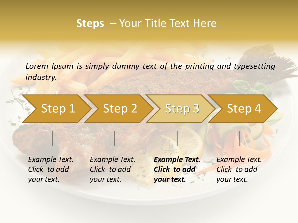 Eating Dish Grilled PowerPoint Template
