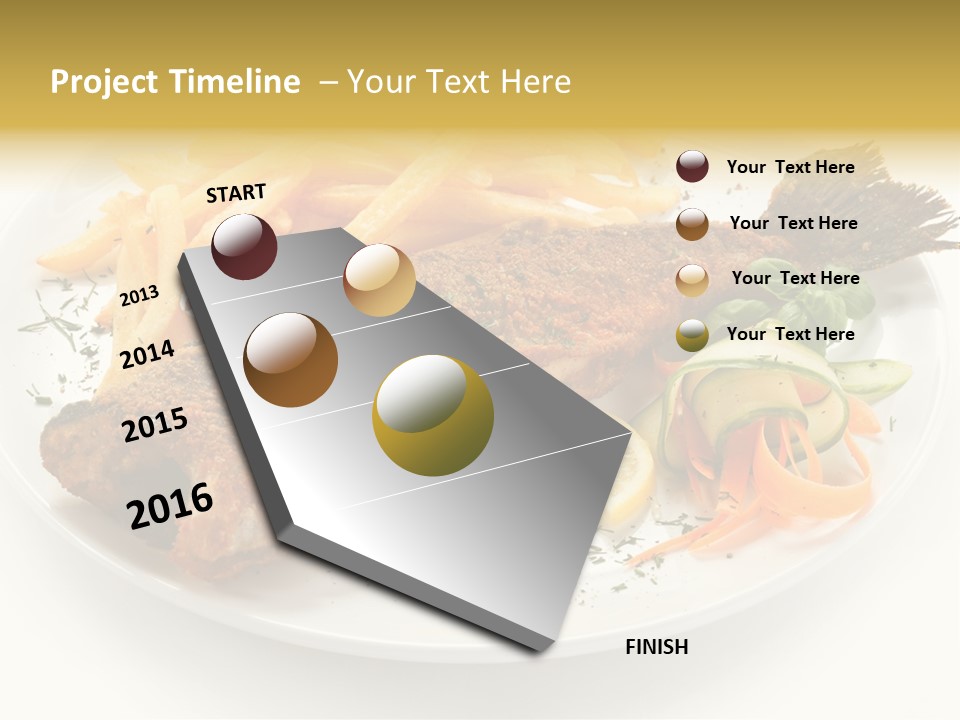 Eating Dish Grilled PowerPoint Template