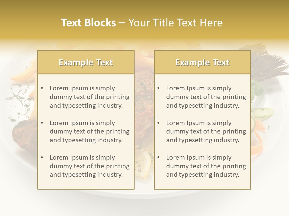 Eating Dish Grilled PowerPoint Template